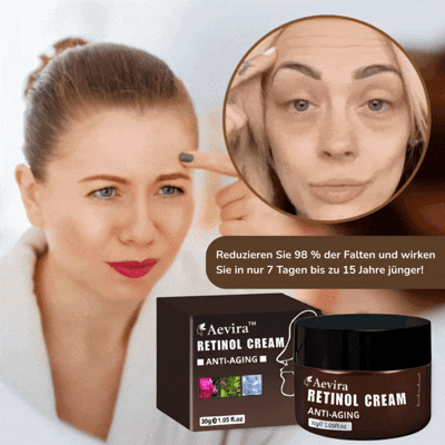 Aevira™ Retinol Cream für ein sichtbar jüngeres Aussehen in nur 7 Tagen!