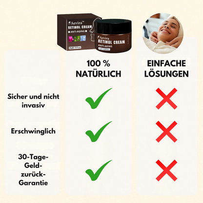 Aevira™ Retinol Cream für ein sichtbar jüngeres Aussehen in nur 7 Tagen!