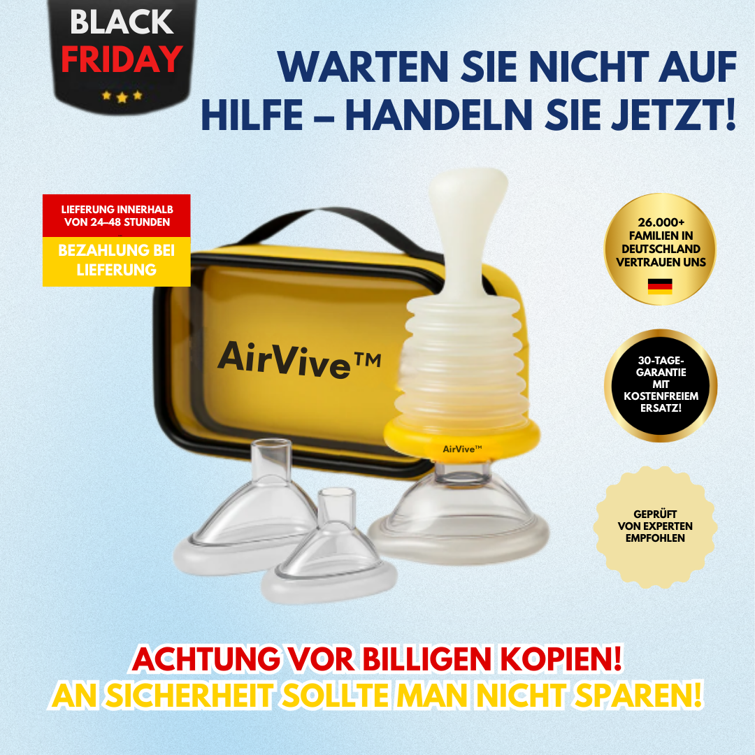 AirVive™ | Gerät mit starkem Sog zur Rettung bei Verschlucken und Erstickung