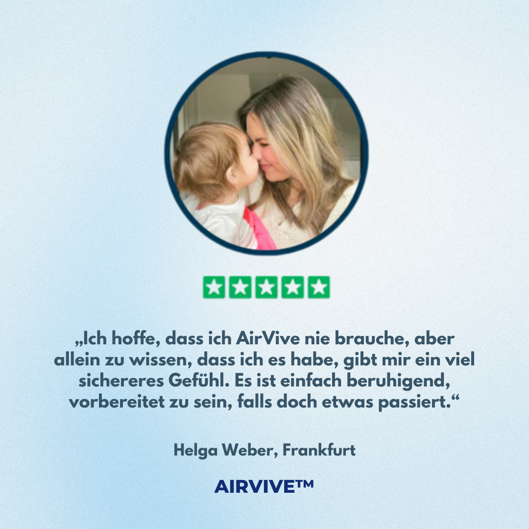 AirVive™ | Gerät mit starkem Sog zur Rettung bei Verschlucken und Erstickung