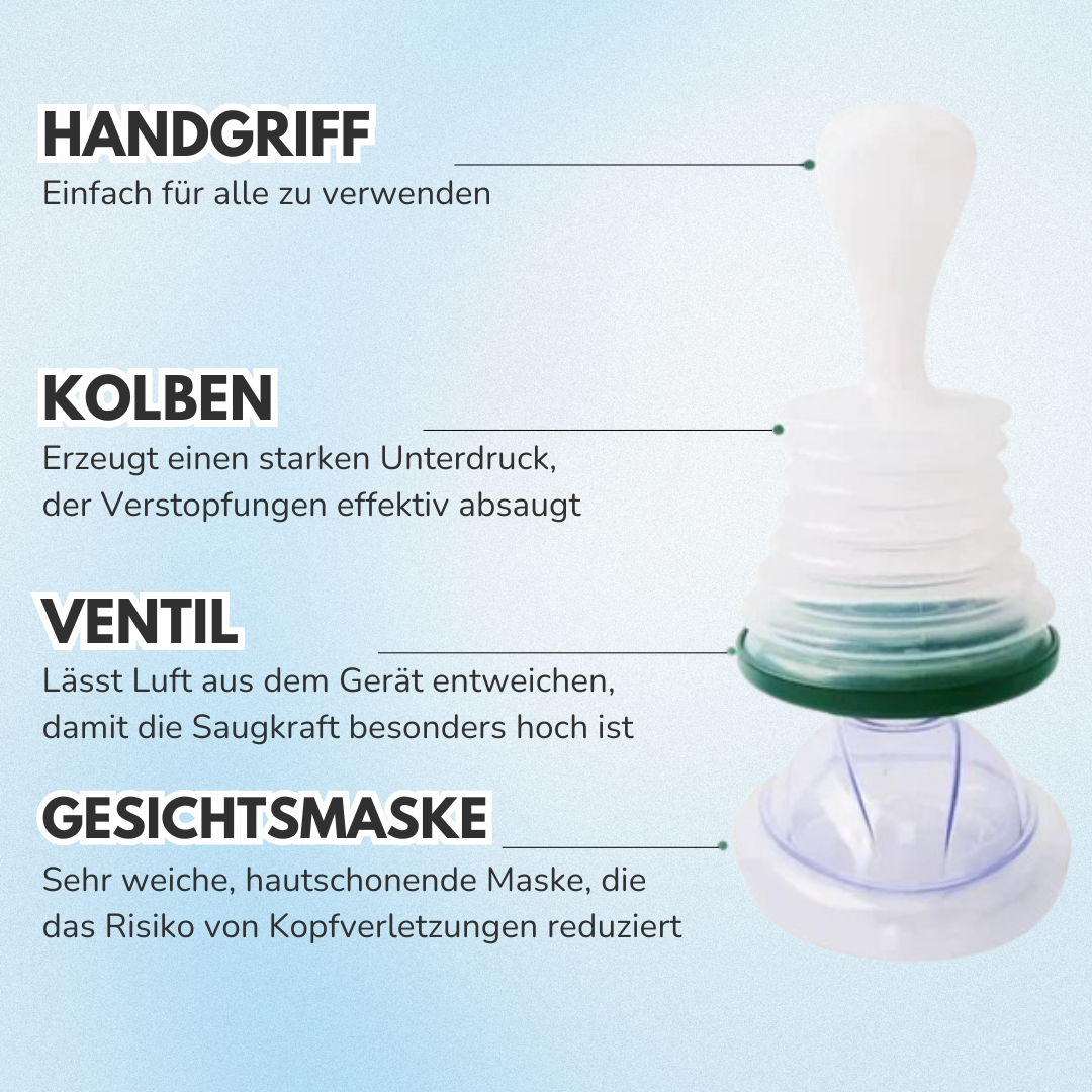 AirVive™ | Gerät mit starkem Sog zur Rettung bei Verschlucken und Erstickung
