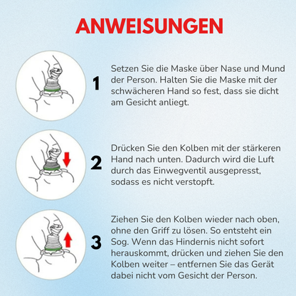 AirVive™ | Gerät mit starkem Sog zur Rettung bei Verschlucken und Erstickung