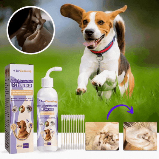 EarCleansing™ – Anti-Juckreiz, Antimikrobiell, Geruchsfreies Ohrpflegeprodukt für Hunde