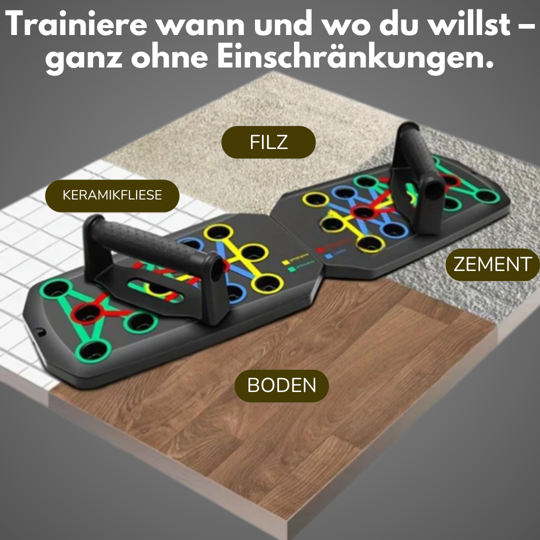 FitForge™ Push-Up Board | Multi-Grip Push-Up-Brett für Muskelaufbau