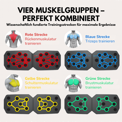FitForge™ Push-Up Board | Multi-Grip Push-Up-Brett für Muskelaufbau