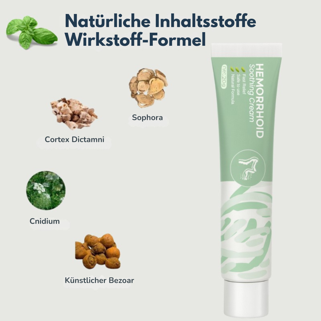 Hemalux™ – Pflanzliche Creme | Behandelt 99 % der Hämorrhoiden sofort!