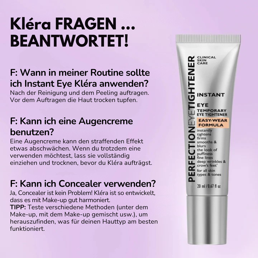 Kléra™ – Sofortige Straffungslösung für den Unteraugenbereich