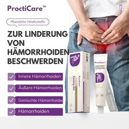 ProctiCare™ Beruhigendes & kühlendes Gel | Schnell wirkendes Hämorrhoiden-Gel
