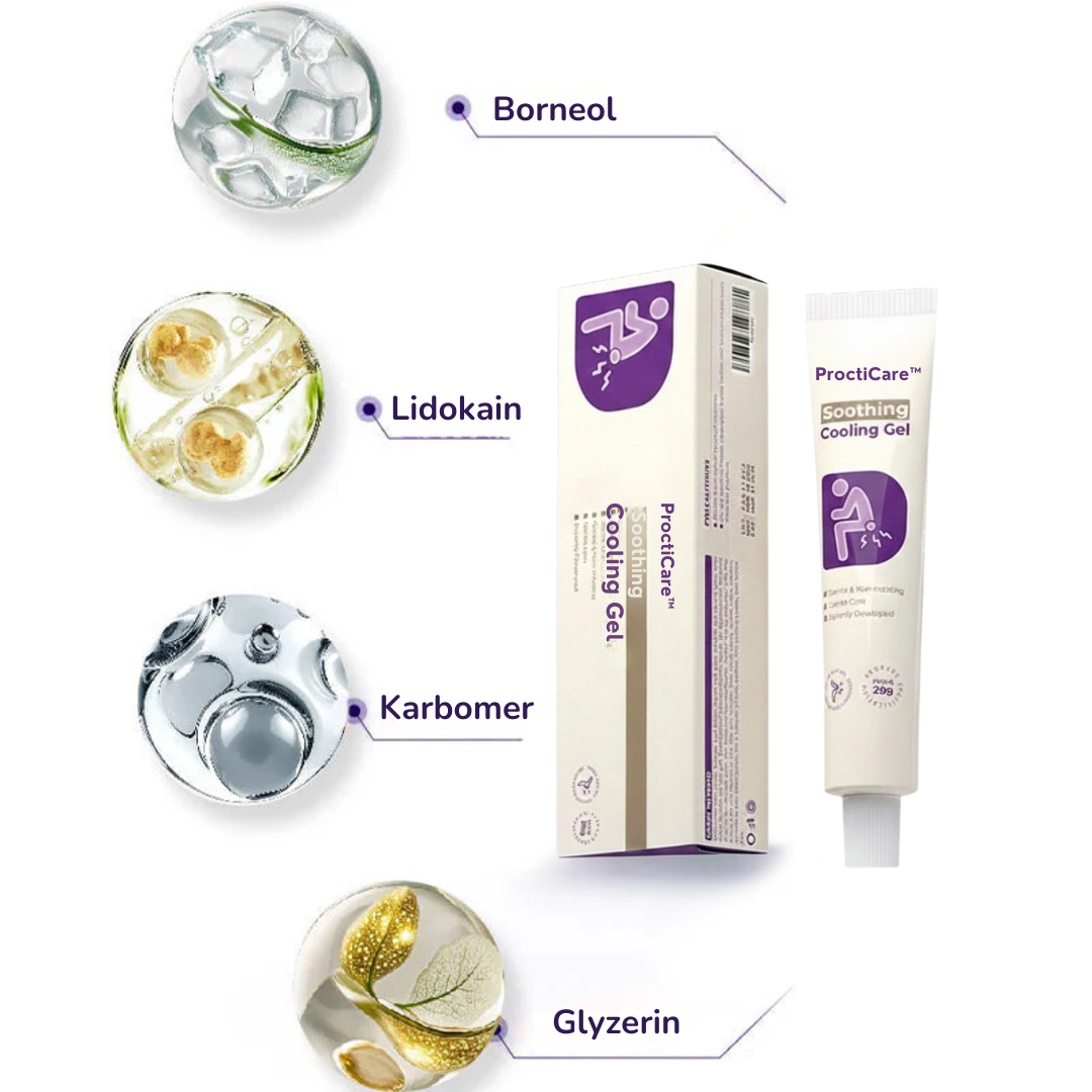 ProctiCare™ Beruhigendes & kühlendes Gel | Schnell wirkendes Hämorrhoiden-Gel