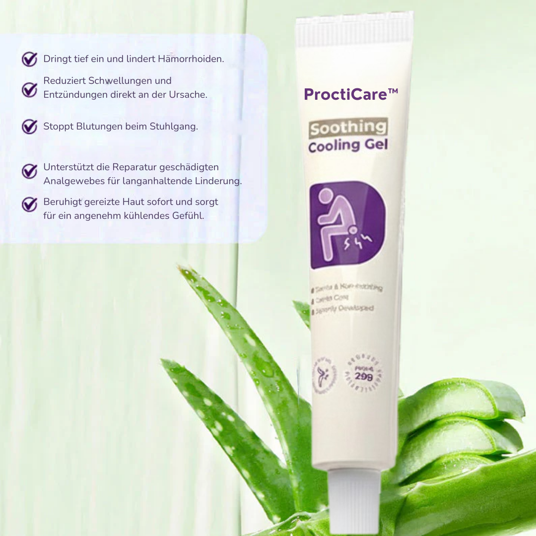 ProctiCare™ Beruhigendes & kühlendes Gel | Schnell wirkendes Hämorrhoiden-Gel