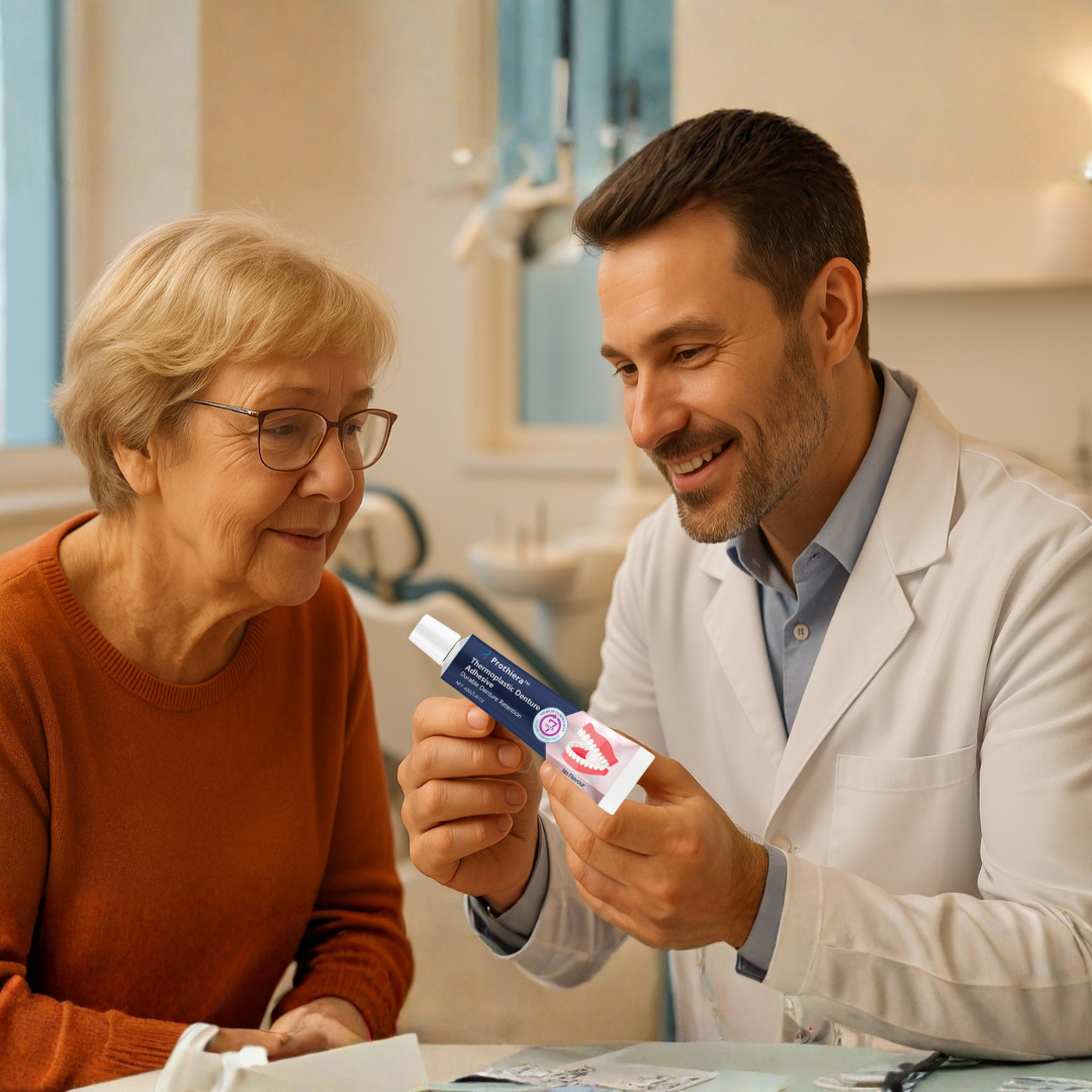 Prothiera™ | Zuverlässige Prothesenunterstützung – Sicherer Halt für 3 Tage!